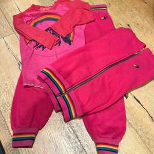 Aviator Nation track suit with matching shirt.